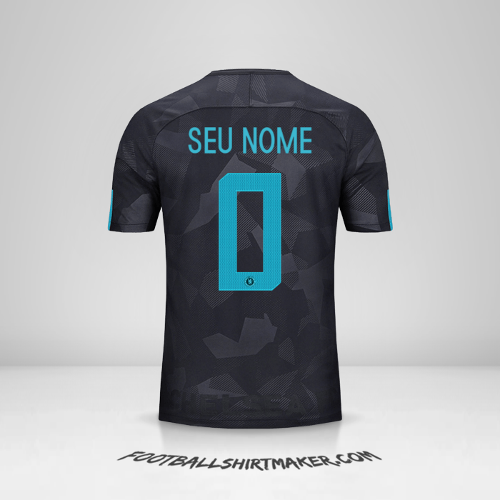 Camisa Chelsea Cup 2017/18 III -  seu nome - 0