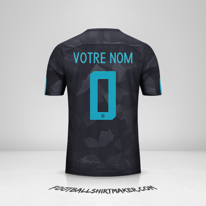 Maillot Chelsea Cup 2017/18 III -  votre nom - 0
