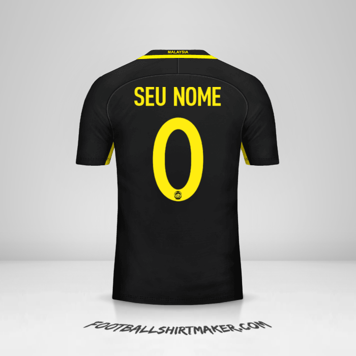 Camisa Malásia 2016/17 -  seu nome - 0