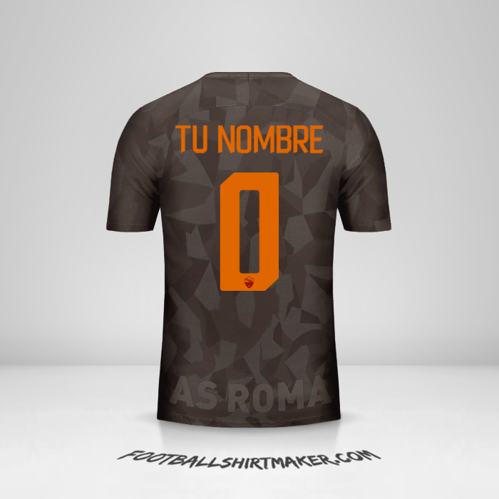 Jersey AS Roma 2017/18 III -  tu nombre - 0