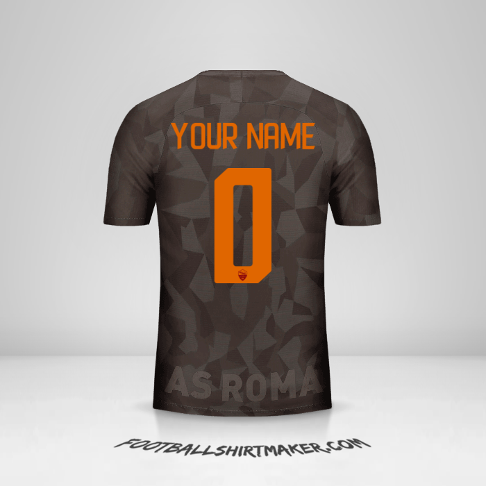 Shirt AS Roma 2017/18 III -  your name - 0