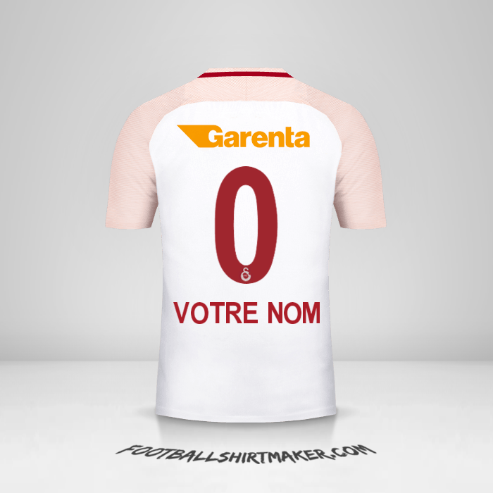 Maillot Galatasaray SK 2017/18 II -  votre nom - 0