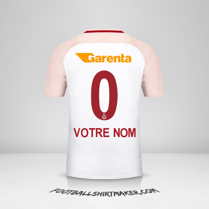 Maillot Galatasaray SK 2017/18 II -  votre nom - 0