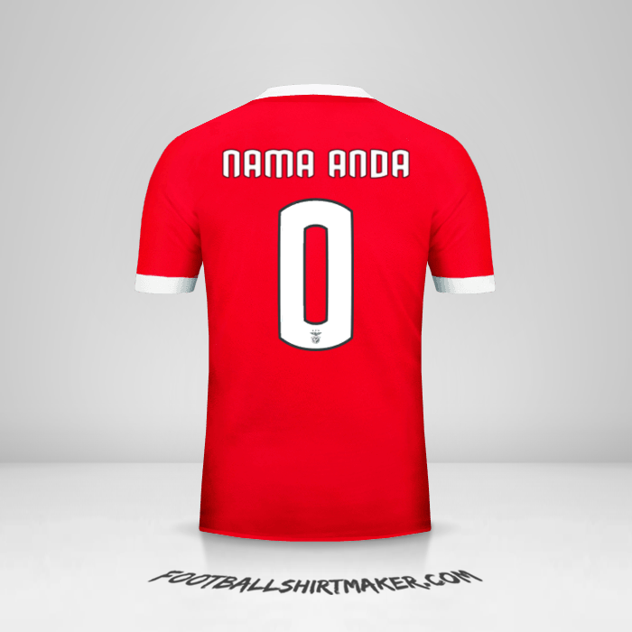 Jersey SL Benfica Cup 2017/18 -  nama anda - 0