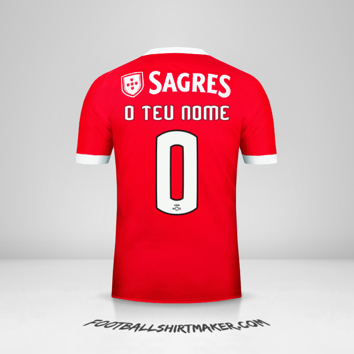 Camisola SL Benfica 2017/18 -  o teu nome - 0