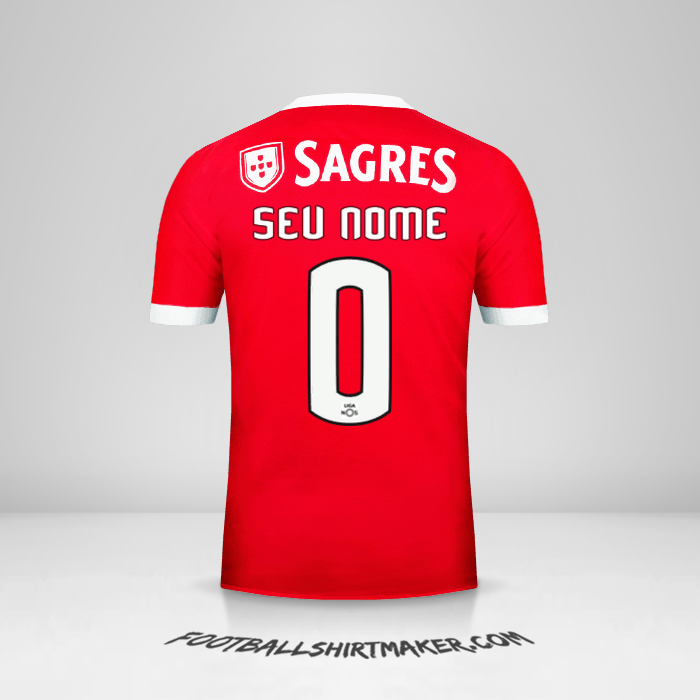 Camisa SL Benfica 2017/18 -  seu nome - 0