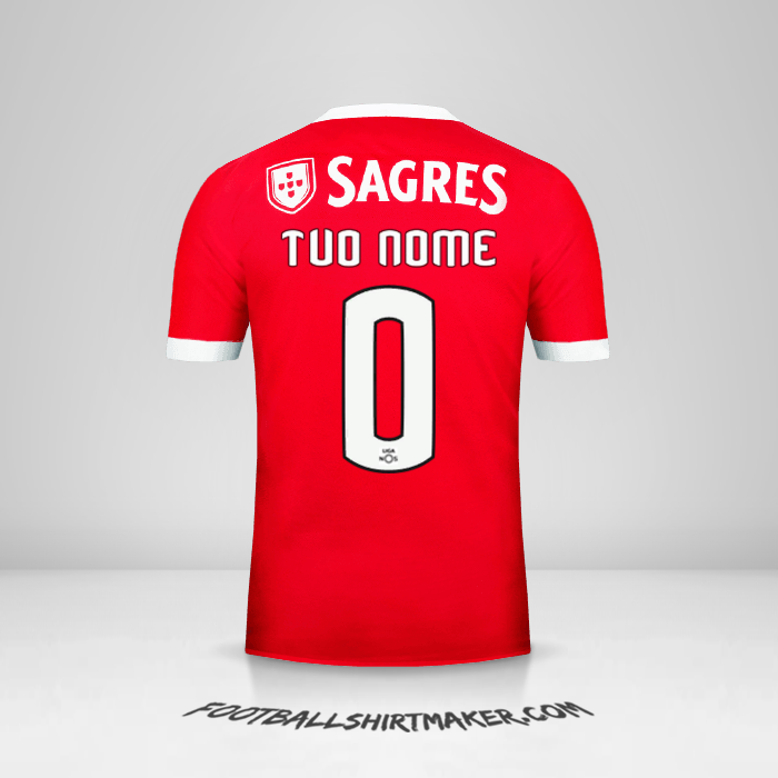 Maglia SL Benfica 2017/18 -  tuo nome - 0