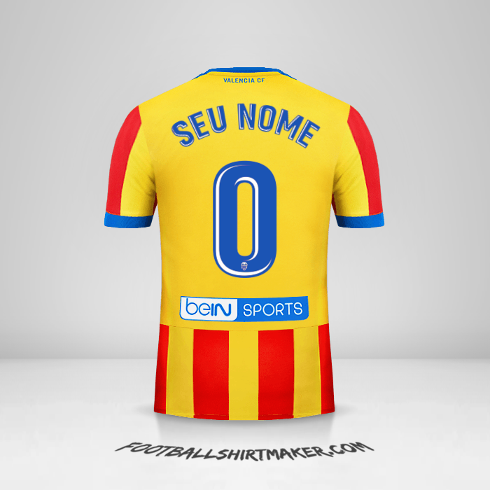 Camisa Valencia CF 2017/18 II -  seu nome - 0