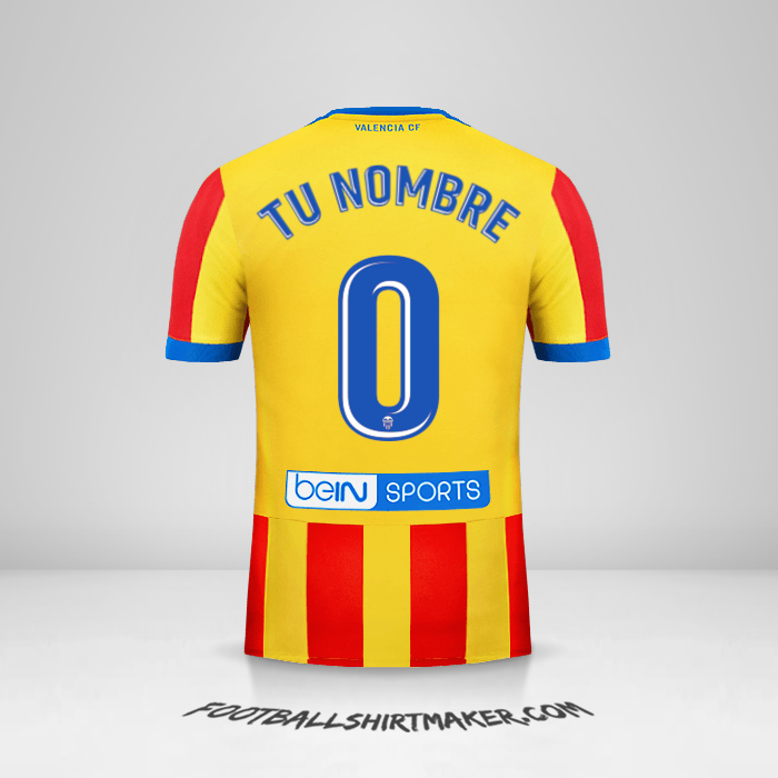 Camiseta Valencia CF 2017/18 II -  tu nombre - 0