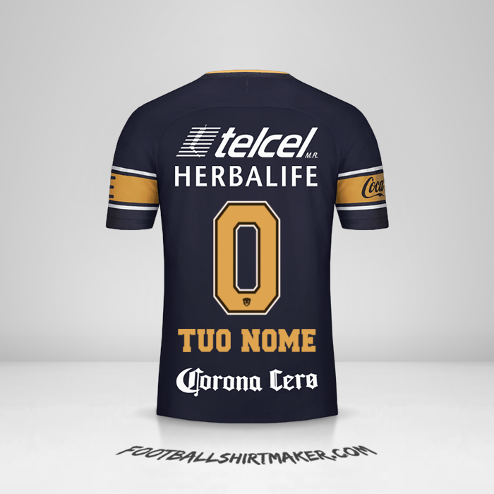 Maglia Pumas UNAM 2017/18 II -  tuo nome - 0