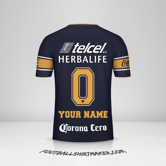 Shirt Pumas UNAM 2017/18 II -  your name - 0