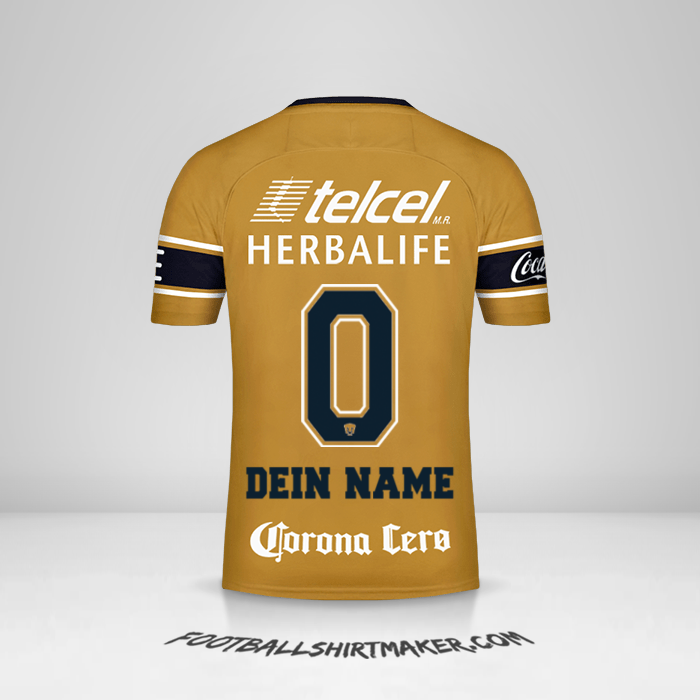 Trikot Pumas UNAM 2017/18 III -  dein name - 0