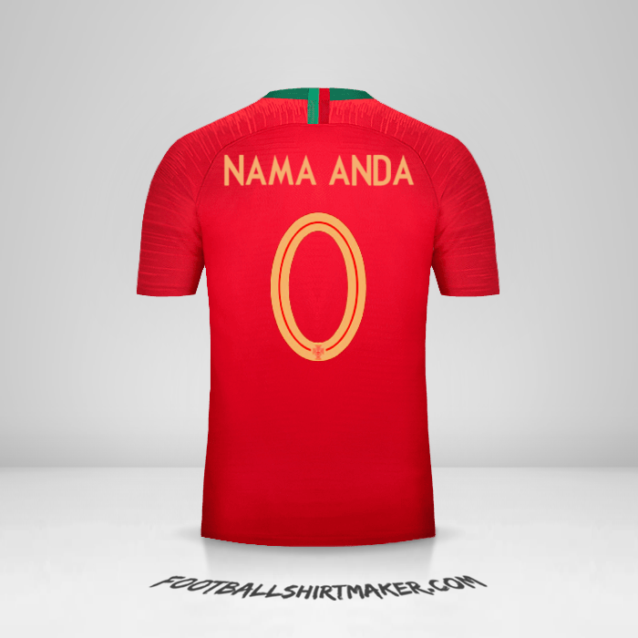 Jersey Portugal 2018 -  nama anda - 0