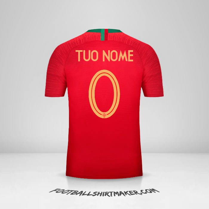 Maglia Portogallo 2018 -  tuo nome - 0