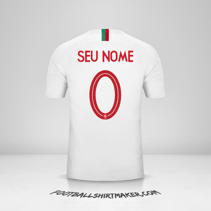 Camisa Portugal 2018 II -  seu nome - 0