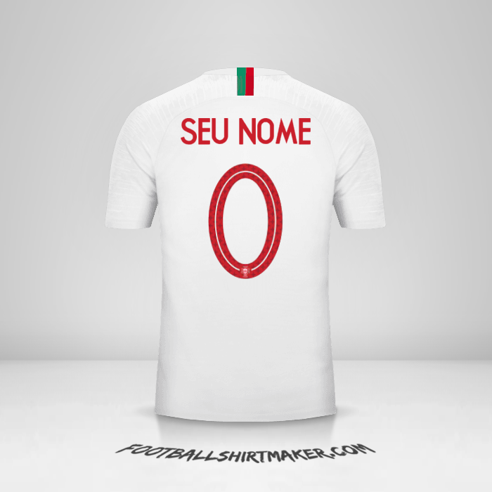 Camisa Portugal 2018 II -  seu nome - 0