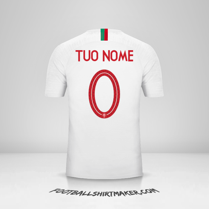 Maglia Portogallo 2018 II -  tuo nome - 0