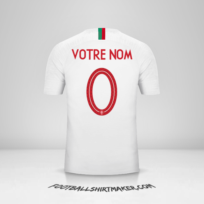 Maillot Portugal 2018 II -  votre nom - 0