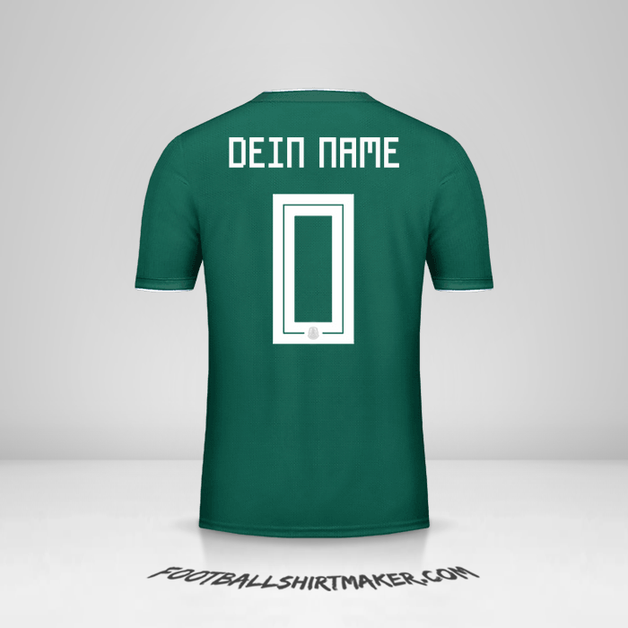 Trikot Mexiko 2018 -  dein name - 0