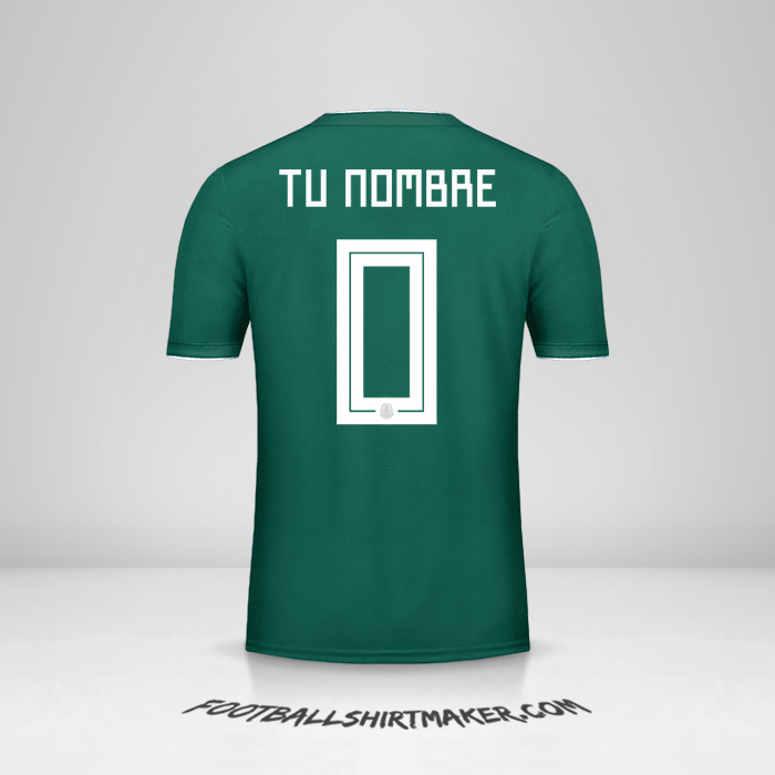 Camiseta Mexico 2018 -  tu nombre - 0