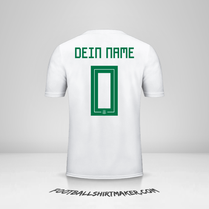 Trikot Mexiko 2018 II -  dein name - 0