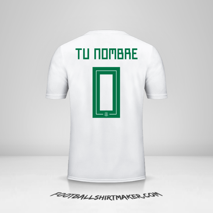 Camiseta Mexico 2018 II -  tu nombre - 0