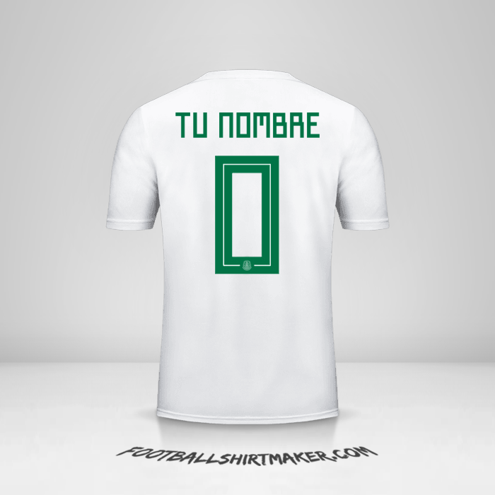 Camiseta Mexico 2018 II -  tu nombre - 0