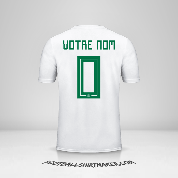 Maillot Mexique 2018 II -  votre nom - 0