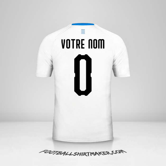 Maillot Uruguay 2018 II -  votre nom - 0
