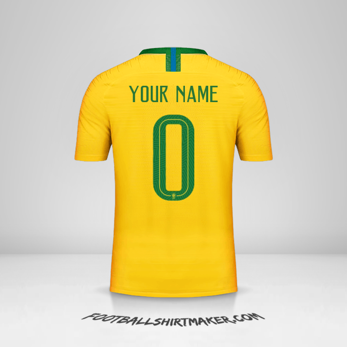 Jersey Brazil 2018 -  your name - 0
