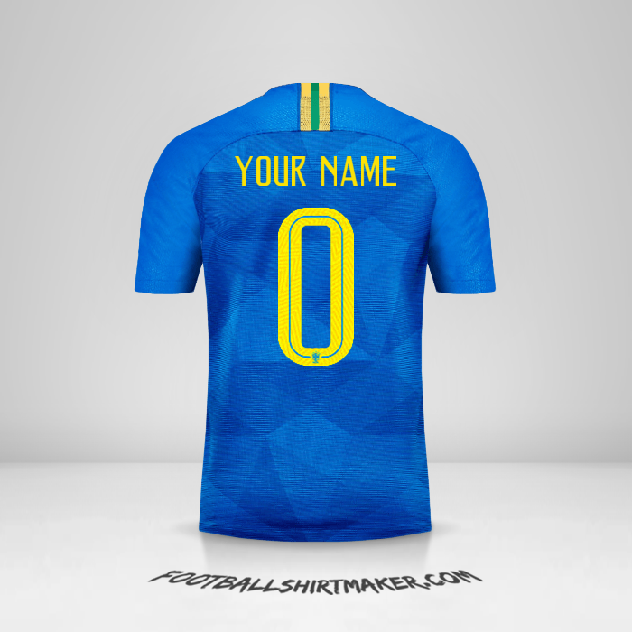 Jersey Brazil 2018/19 II -  your name - 0