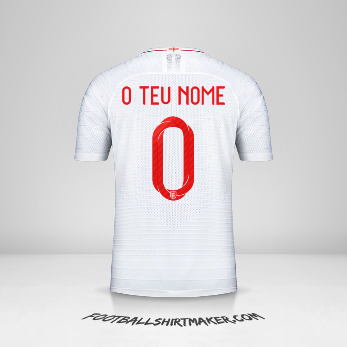Camisola Inglaterra 2018 -  o teu nome - 0