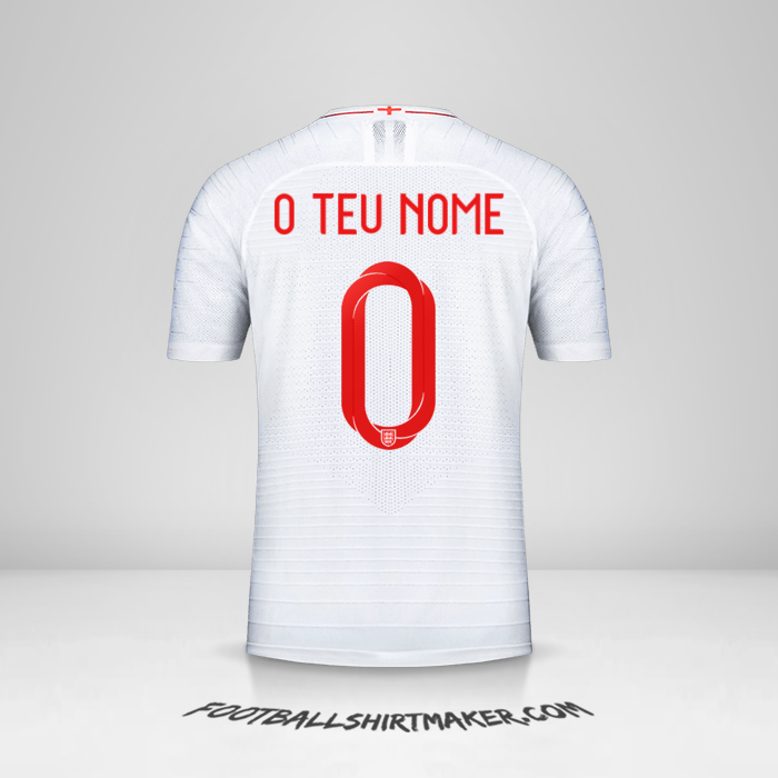 Camisola Inglaterra 2018 -  o teu nome - 0