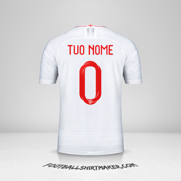 Maglia Inghilterra 2018 -  tuo nome - 0