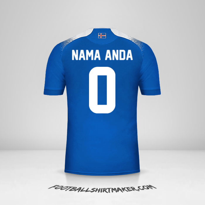 Jersey Islandia 2018 -  nama anda - 0