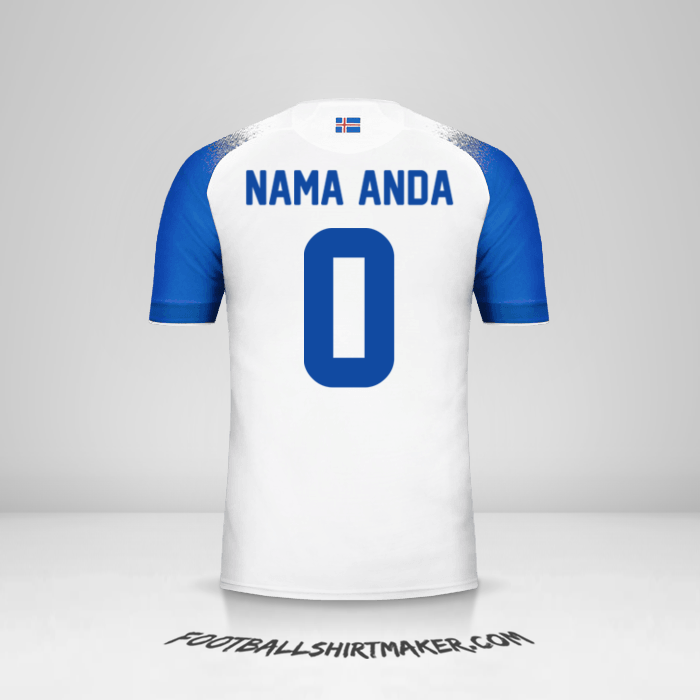 Jersey Islandia 2018 II -  nama anda - 0