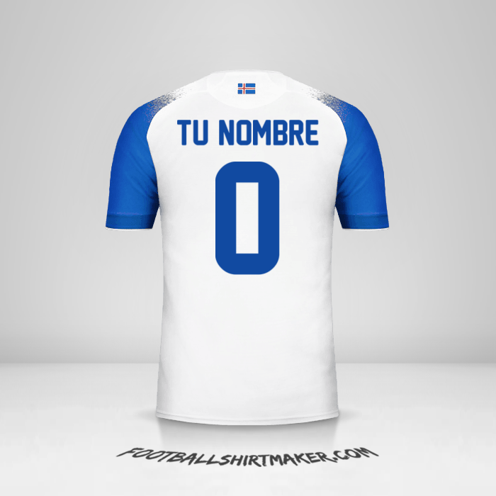 Camiseta Islandia 2018 II -  tu nombre - 0