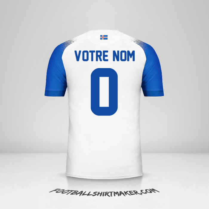 Maillot Islande 2018 II -  votre nom - 0