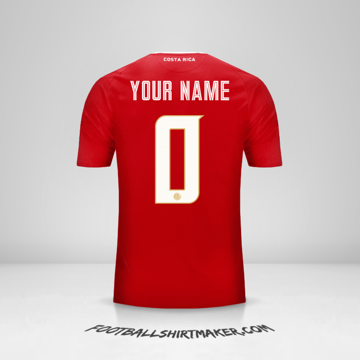 Jersey Costa Rica 2018 -  your name - 0