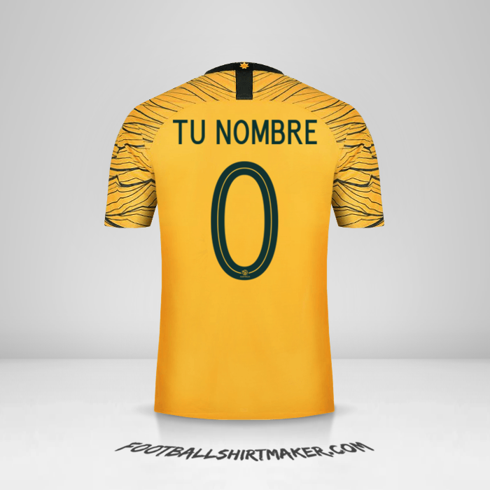 Jersey Australia 2018 -  tu nombre - 0
