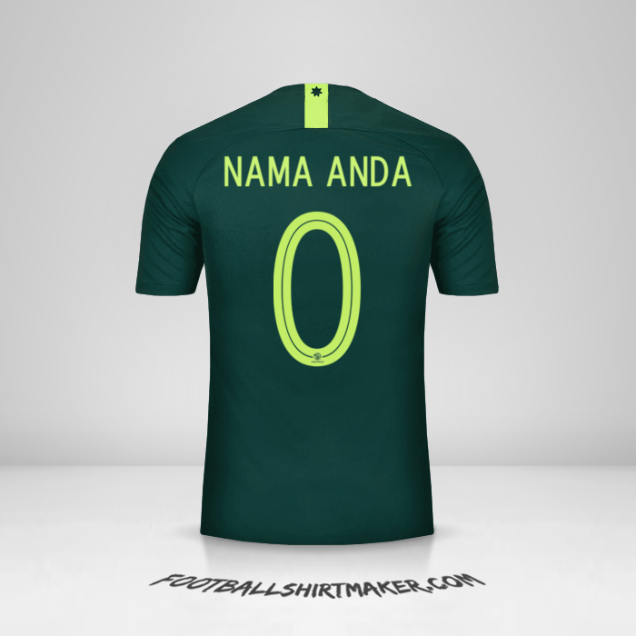Jersey Australia 2018 II -  nama anda - 0