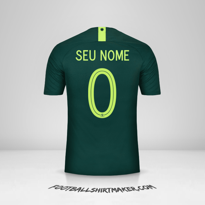 Camisa Austrália 2018 II -  seu nome - 0