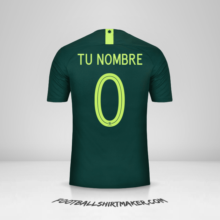 Camiseta Australia 2018 II -  tu nombre - 0