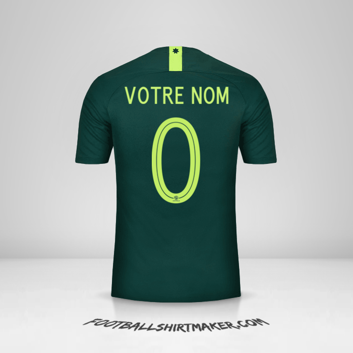 Maillot Australie 2018 II -  votre nom - 0