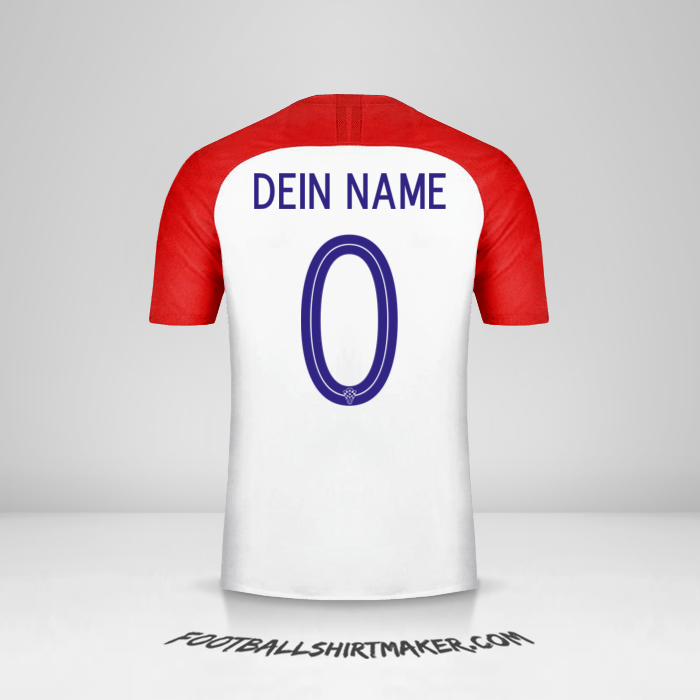 Trikot Kroatien 2018 -  dein name - 0