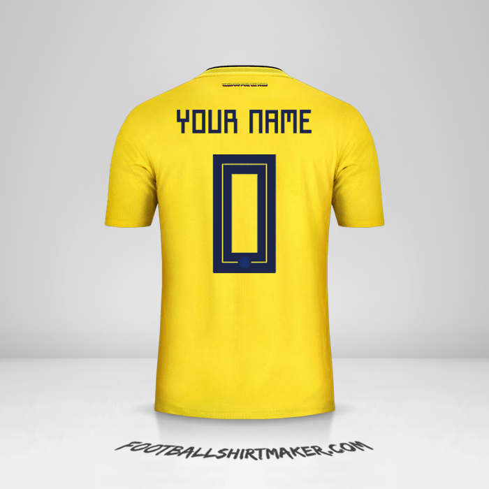Shirt Colombia 2018 -  your name - 0