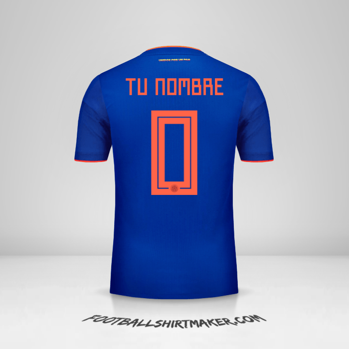 Camiseta Colombia 2018 II -  tu nombre - 0