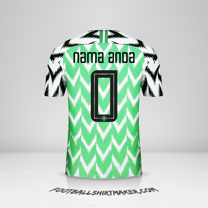 Jersey Nigeria 2018 -  nama anda - 0