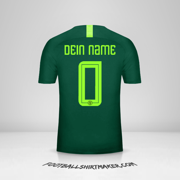 Trikot Nigeria 2018 II -  dein name - 0