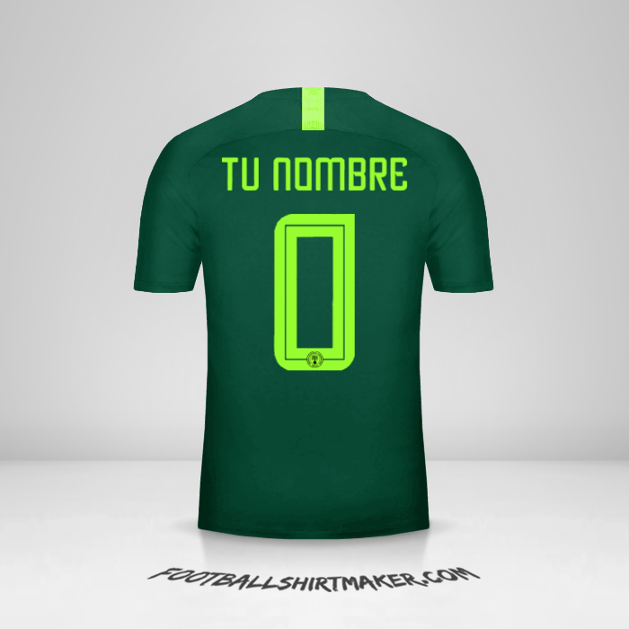 Jersey Nigeria 2018 II -  tu nombre - 0